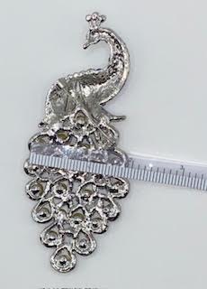 Colorful Crystal Peacock Brooch