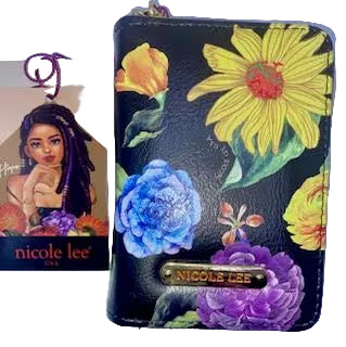 Nicole Lee RFID Floral Credit Card Wallet