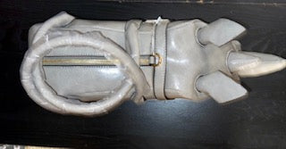 Grey Rhino Shaped Crossbody Bag